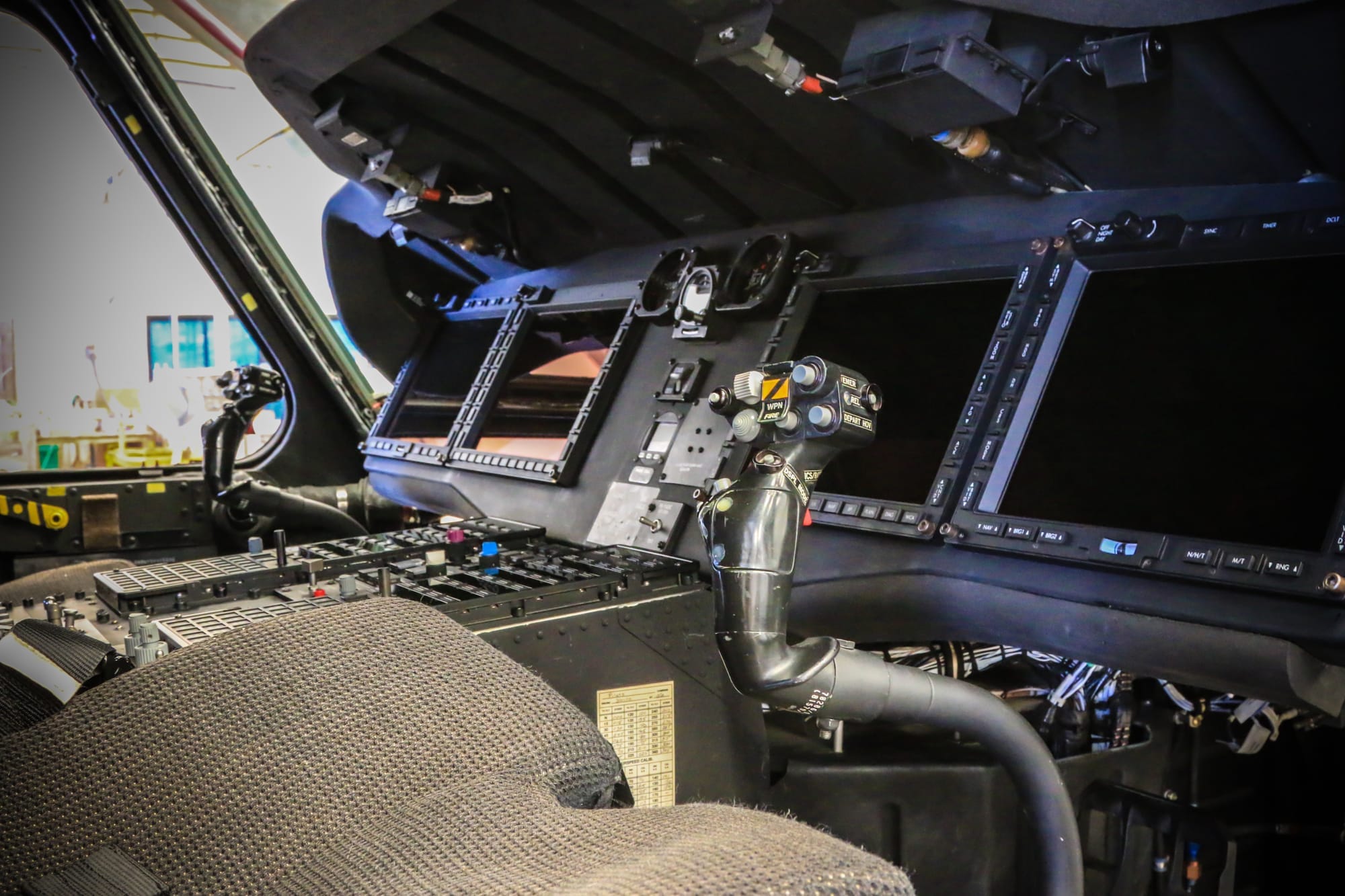 Black Hawk UH-60 cockpit interior